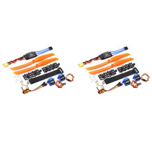 2X A2212 1400KV Borstlös Motor 30A ESC XT60 Plugg SG90 9G  Servo 8060 Propeller för RC Fixed Wing Plane Helikopter