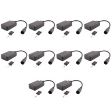 10X 3 Pins XLR Wireless Remote Control Receiver for Smoke Fog Machine DJ Stage Controller Receptor Fogging 400W 900