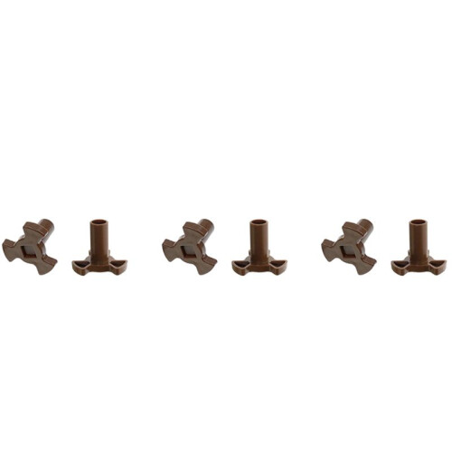 3X Microwave Turntable Coupler,Microwave Oven Roller Guide Support, Microwave Oven Rotary Core Coupling Parts