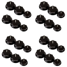 24Pcs Control Knob Volume Audio Control Knobs for Jazz Bass Electric Guitar Parts