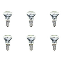 Replacement Lava Lamp E14 R39 30W Spotlight Screw in Light Bulb Clear Reflector Spot Light Bulbs Lava Incandescent 6Pcs