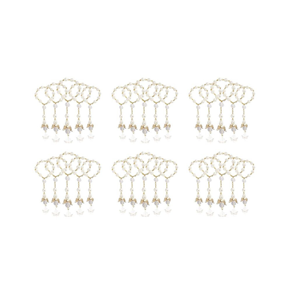 180 Pcs Baptism Rosary Acrylic Rosary Beads Rosaries Angel For The First Communion Baptism Party Favors Brecantia