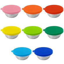 Contenitori per Condimenti per Insalata, Piccoli Contenitori per Condimenti da 2,4 Once con Coperchi, Contenitori per Condimenti e Salse da