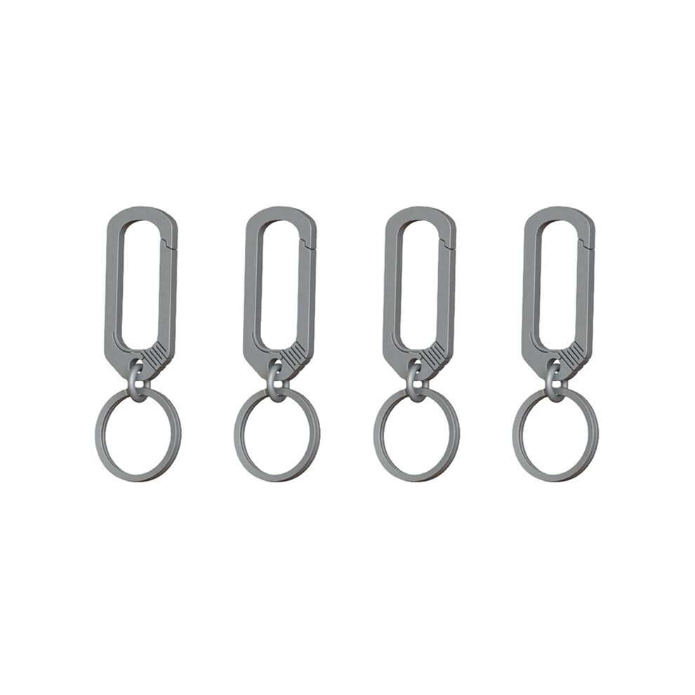 4X Titanium Buckle Keychain Titanium Alloy Simplicity Buckles Camping Accessories Outdoor Pocket Tool 6031344132281
