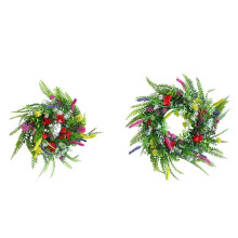 Artificial Wreath Wall Hanging Spring Artificial Flower Vine Plant Eternal Flower Door Hanging Decoration