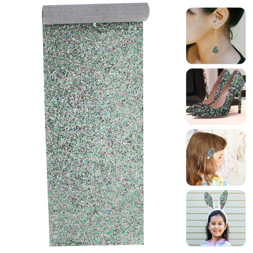 Sequin Fabric Sheet Grün Zum Basteln 1 Stück 2