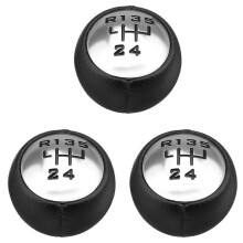 3X Pommeau de Levier de Vitesse en Cuir PU à 5 Vitesses pour 307 308 3008 407 5008 807 pour C3 C4 C4 C8