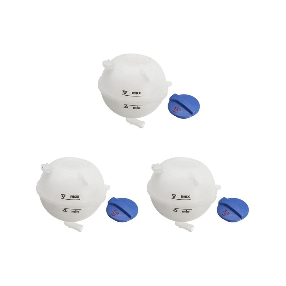 3X Ccoolant Expansion Tank + Cap For Mk2 Mk3 Caddy Saloon 1H0121407a 357121407A 4712128343711