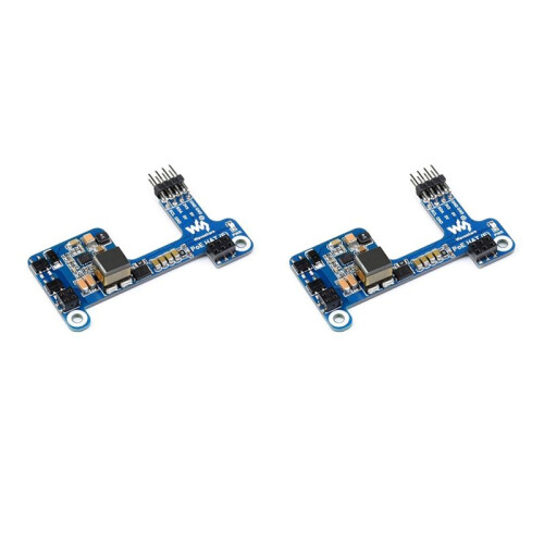 Waveshare PoE HAT(E) for Raspberry Pi Ethernet Power over Expansion Board for Raspberry Pi 3B+/4B for IEEE 802.3Af 2PCS