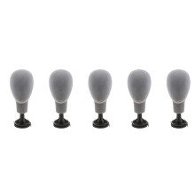 5X Flocking Foam Mannequin Model Photography Props Adult Mannequin Mold Wigs Glasses Hat Display Holder Gray