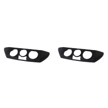 2X Car Nero Front Dashboard Pannello di Controllo del Riscaldatore AC Trim Cover Cap Fit per  9N 2002-2010 6Q0820075C 1QA