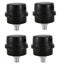 4X Air Compressor Intake Filter Muffler Silencer 1/4BSP 13mm Thread Black