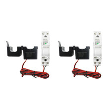2X Tuya  WiFi Strom KWH Meter Din Rail Einphasig AC 110V 230V CT AC Meter App Echtzeitüberwachung (63A)