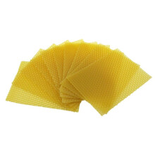 Bienenwachsplatten, Natürliche Bienenwachsplatten, Bienenwachs, Wabenplatten, Wachs für Imkereiausrüstung (13,3 X 9 Cm), 10 Stück