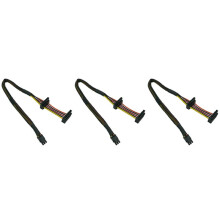 3X HDD Power Cable Right-Angle 15 Pin X2 to 6 Pin ATX Adapter for Inspiron 3653 3650 Series