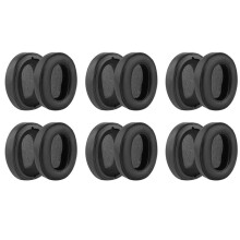 6X Replacement Ear Pads for WH-XB900N Headphones Earpads Leather Headset Ear Cushion Repair Parts (Black)