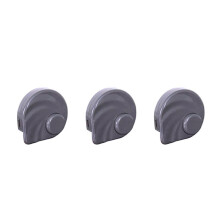 3X USB-Staubsauger-Laserlichter, Versteckte Tierhaare, Katzen, Hundefelle, Staubanzeige, LED-Lampe, Universal-Staubsaugerteile, Grau