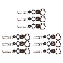 9x Carburetor Carb Rebuild Repair Kit and Float Fit for Johnson Evinrude 396701 65 70 75