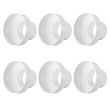 6X Connecteur de Tuyau D'Adaptateur de Conduit D'Air de Tuyau D'Adaptateur de RéDucteur de Tuyau de Ventilation pour le SystèMe de Ventilation en