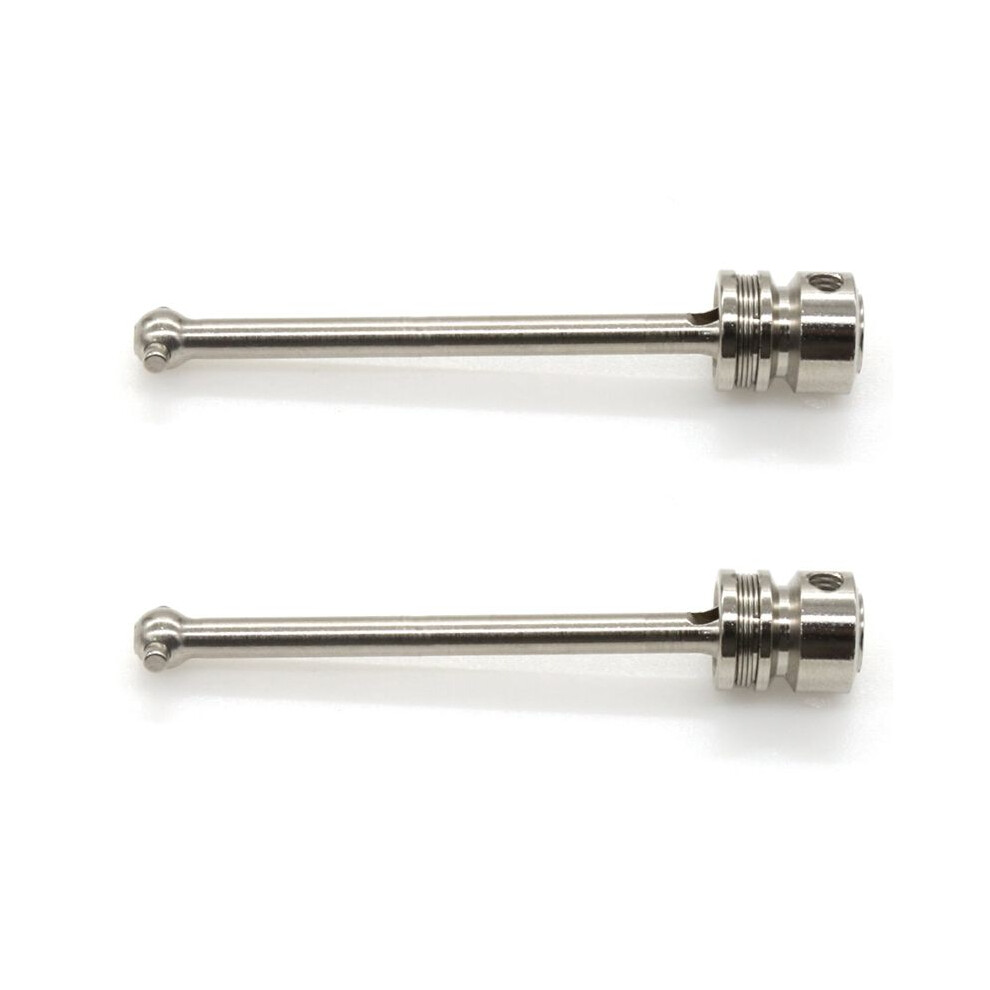 2X Metal Front Center Drive Shaft 104001-1925 For 104001 1/10 Rc Car Upgrade Parts Spare Accessories Silver 6032926508739