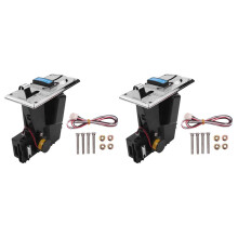 2X Multi Muntvangers Elektronische Roll Down 4P Poort Elektronische Muntkiezer Automaat Arcade Game Ticket Inwisselen