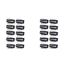 Pack of 20 Strong Chunni Clips with Safety Pin, Easy to Use with Dupatta, Hijab & Tikka Setting Black