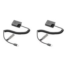 2X EL14 Dummy Koppeling Batterij Type-C Lente Kabel voor  D3100 D3500 D5100 D5200 D5300 D5600 P7000 P7100 P7700 P7800