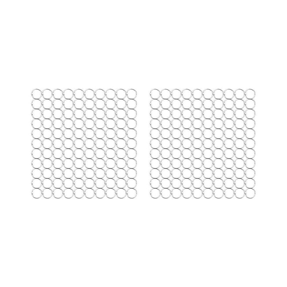 Semoic 200Pcs 25Mm Loose Leaf Binder Rings Key Rings Book Rings Binder Rings For Scrapbook/Album