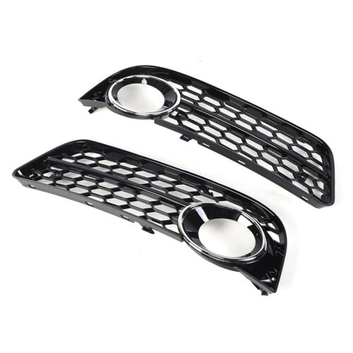 2Pcs Front Bumper Lower Fog Light Lamp Grilles for  A5 2008 2009 2010 2011