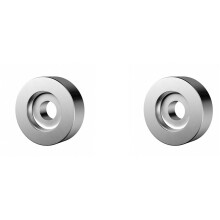 2X Aluminium-45-RPM-Plattenspieler-Adapter für 7-Zoll-Vinyl SL1200-Serie LP-Vinyl-Plattenspieler-ZubehöR, Silber