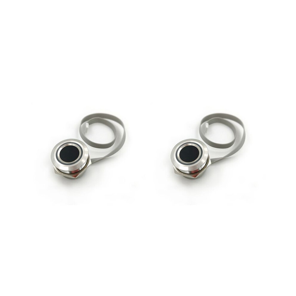 2X R503-S Circular Capacitance Fingerprint Module,Color Lamp Ring,150 Fingerprint,For Fingerprint Identification 4713359022260