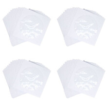 CD DVD Sleeves, DVD CD Media Paper Envelop Sleeves Holder with Clear Window Close Flap White, Pack of 400