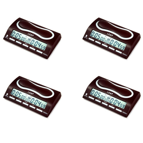 4X LEAP Chess Clock Advanced Digital Chess Timer with 7 Type 38 Timing Set Modes Clock Chess Timer