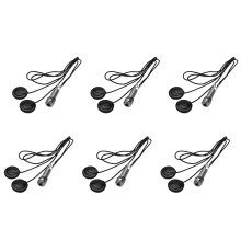 6pcs 21-INCHES Wire Length 1/4 Inch Output Jack 2 in 1 Piezo Pickup Disc Transducer (with Cover)