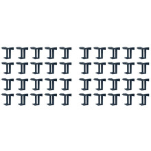 40PCS Photovoltaic Panel Drainage Buckle Surface Plate Solar Panel Water Drain Clip for Solar Panel Draining Black 40mm