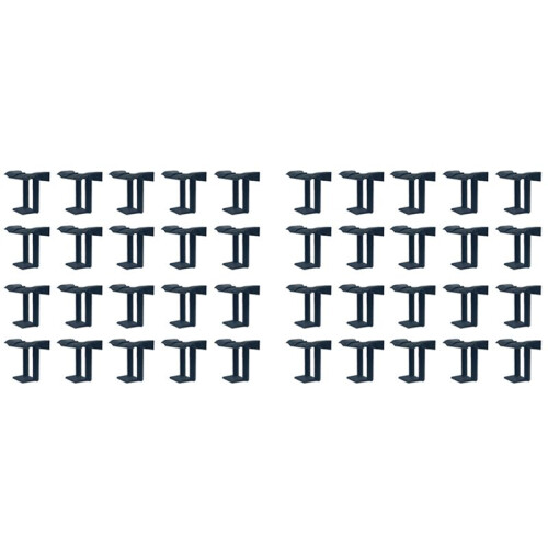 40PCS Photovoltaic Panel Drainage Buckle Surface Plate Solar Panel Water Drain Clip for Solar Panel Draining Black 40mm