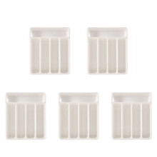 5X New Kitchen Drawer Organizer Tray Spoon Cutlery Separation Finishing Storage Box Cutlery Kitchen Storage Organization