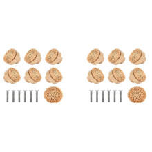 20 STKS Houten Handvatten Beuken Rotan Lade Knoppen Meubels Handvat Keuken Kast Deurklink Dressoir Trekt, 30 mm