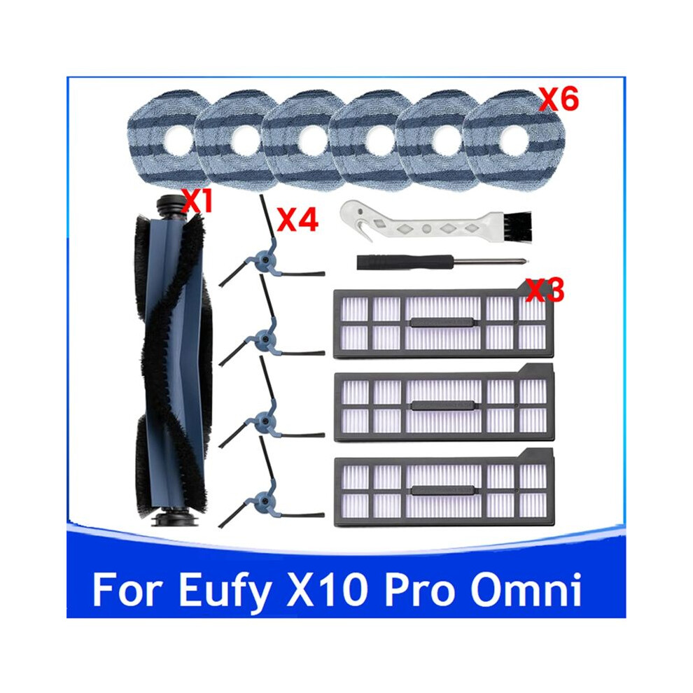 16Pcs Replacement Parts For X10 Pro Omni Robot Vacuum Accessories Main Side Brush Mop Cloth Pads Hepa Filters 6032911955890