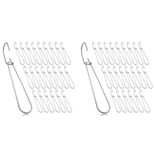 48 Pcs 7.3 Inch Metal Pattern Hooks Sewing Pattern Making Hanging Hanger