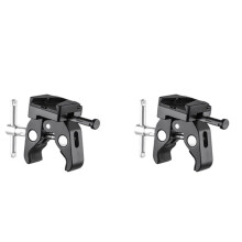 2X V-Mount Battery Adapter with Clamp for Mounting to Light Stand Tripod for V-Mount Battery to Light Stand or Tripod