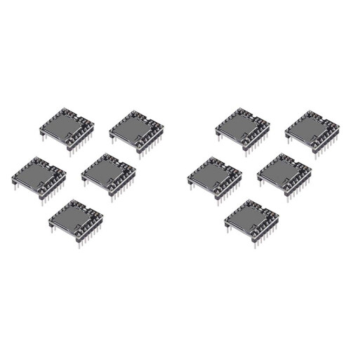 10Pcs YX5200 MP3 Player Audio Module MP3 Voice Decode Board Supporting TF Card U-Disk IO/Serial Port/AD