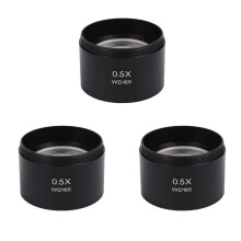 3X Wd165 0.5X Stereo Microscope Auxiliary Objective Lens Barlow Lens with 1-7/8 Inch(M48Mm)Mounting Thread