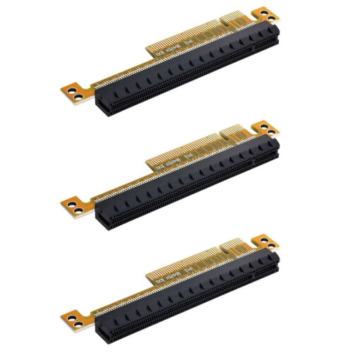 3X PCI-E Express 8X Bis 16X Extender Converter Riser-Kartenadapter Stecker Auf Buchse 1