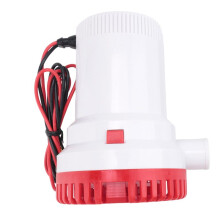 2000GPH Zeewater Lenspomp Dompelpomp Jacht Boot 12V Caravan Vissen Zee Rood