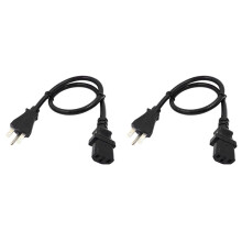 2X US NEMA 6-15P auf IEC320 C13 Netzkabel, 15A/250V Computer 3X2.08mm Verlängerungskabel (US-Stecker)