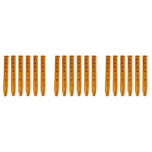 18Pcs Snow and Sand Tent Stakes Pegs Aluminum Alloy U-Shaped Pegs Tent Nails for Camping Hiking Backpacking