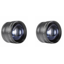 2pcs 58mm 2X Telephoto Lens Tele Converter for 18-55mm