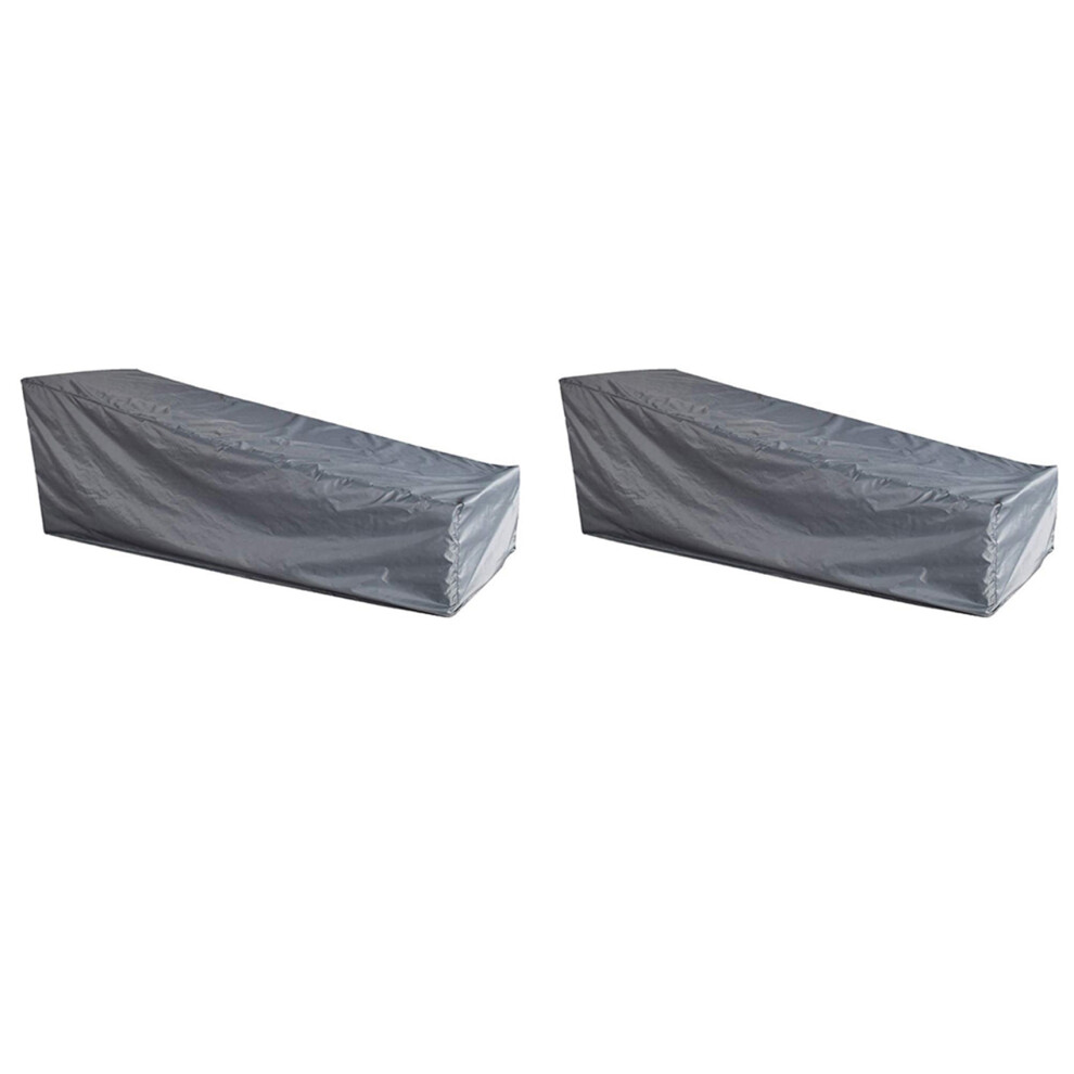 2X Sunlounger Cover 208 X 76 X 41 / 79Cm Sun Lounger Cover Garden Lounger Cover For Garden Furniture Cover 4712062333885