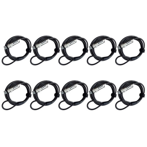 10X Security USB Password Anti-Theft Lock, Used for Anti Theft Function  Laptop, Tablet, Projector, TV